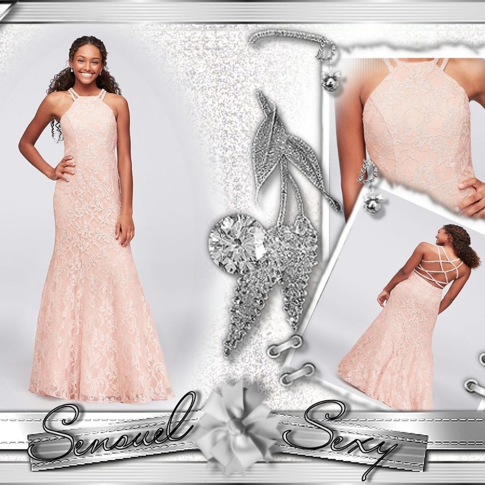 💲Sale💲Night Ways Glitter Lace Mermaid Gown